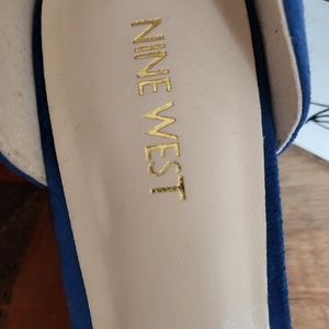 Blue nine west heels size 8